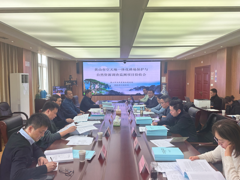 黄山市空天地一体化耕地保护与自然资源调查监测项目顺利通过验收